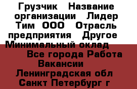 Грузчик › Название организации ­ Лидер Тим, ООО › Отрасль предприятия ­ Другое › Минимальный оклад ­ 19 000 - Все города Работа » Вакансии   . Ленинградская обл.,Санкт-Петербург г.